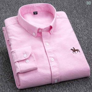 シャツ メンズ 男性用 長袖 オックスフォードシャツ 綿 刺繍 大きいサイズ ロゴ2 シャツ メンズ 男性用 長袖 オックスフォードシャツ 綿 刺繍 大きいサイズ ロゴ2